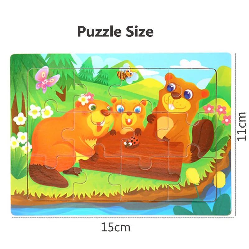 Animal Cognitive Jigsaw Puzzle